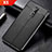 Coque Silicone Gel Motif Cuir Housse Etui pour Nokia X5 Noir