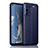 Coque Silicone Gel Motif Cuir Housse Etui pour OnePlus Nord N200 5G Bleu