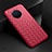 Coque Silicone Gel Motif Cuir Housse Etui pour Oppo Ace2 Rouge