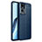 Coque Silicone Gel Motif Cuir Housse Etui pour Oppo Reno7 Pro 5G Bleu