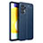 Coque Silicone Gel Motif Cuir Housse Etui pour Samsung Galaxy A53 5G Bleu