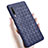 Coque Silicone Gel Motif Cuir Housse Etui pour Samsung Galaxy A70S Bleu