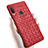 Coque Silicone Gel Motif Cuir Housse Etui pour Samsung Galaxy A70S Rouge