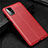 Coque Silicone Gel Motif Cuir Housse Etui pour Samsung Galaxy M51 Rouge