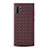 Coque Silicone Gel Motif Cuir Housse Etui pour Samsung Galaxy Note 10 Plus 5G Marron