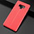 Coque Silicone Gel Motif Cuir Housse Etui pour Samsung Galaxy Note 9 Rouge