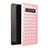 Coque Silicone Gel Motif Cuir Housse Etui pour Samsung Galaxy S10 5G Or Rose