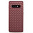 Coque Silicone Gel Motif Cuir Housse Etui pour Samsung Galaxy S10e Marron