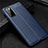 Coque Silicone Gel Motif Cuir Housse Etui pour Samsung Galaxy S20 FE 5G Bleu