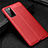 Coque Silicone Gel Motif Cuir Housse Etui pour Samsung Galaxy S20 FE 5G Rouge