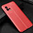 Coque Silicone Gel Motif Cuir Housse Etui pour Vivo iQOO 8 5G Rouge