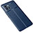 Coque Silicone Gel Motif Cuir Housse Etui pour Vivo iQOO 9 5G Bleu