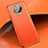 Coque Silicone Gel Motif Cuir Housse Etui pour Vivo Nex 3 Orange