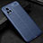 Coque Silicone Gel Motif Cuir Housse Etui pour Vivo V20 Pro 5G Bleu