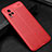 Coque Silicone Gel Motif Cuir Housse Etui pour Vivo V20 Pro 5G Rouge