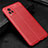 Coque Silicone Gel Motif Cuir Housse Etui pour Vivo V20 Rouge