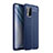 Coque Silicone Gel Motif Cuir Housse Etui pour Xiaomi Mi 10 Lite Bleu