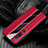 Coque Silicone Gel Motif Cuir Housse Etui pour Xiaomi Mi 10 Pro Rouge