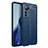 Coque Silicone Gel Motif Cuir Housse Etui pour Xiaomi Mi 12S 5G Bleu