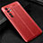 Coque Silicone Gel Motif Cuir Housse Etui pour Xiaomi Mi Note 10 Lite Rouge