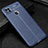 Coque Silicone Gel Motif Cuir Housse Etui pour Xiaomi POCO C31 Bleu