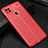 Coque Silicone Gel Motif Cuir Housse Etui pour Xiaomi POCO C31 Rouge