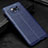 Coque Silicone Gel Motif Cuir Housse Etui pour Xiaomi Poco X3 Pro Bleu