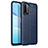 Coque Silicone Gel Motif Cuir Housse Etui pour Xiaomi Redmi 9 Power Bleu