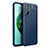 Coque Silicone Gel Motif Cuir Housse Etui pour Xiaomi Redmi Note 11E 5G Bleu