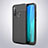 Coque Silicone Gel Motif Cuir Housse Etui pour Xiaomi Redmi Note 8 Noir