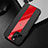 Coque Silicone Gel Motif Cuir Housse Etui S01 pour Apple iPhone 14 Pro Max Rouge