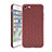 Coque Silicone Gel Motif Cuir Housse Etui S01 pour Apple iPhone 7 Marron