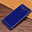 Coque Silicone Gel Motif Cuir Housse Etui S01 pour Huawei Mate 20 Lite Bleu