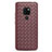 Coque Silicone Gel Motif Cuir Housse Etui S01 pour Huawei Mate 20 Marron