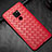 Coque Silicone Gel Motif Cuir Housse Etui S01 pour Huawei Mate 20 Rouge