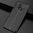 Coque Silicone Gel Motif Cuir Housse Etui S01 pour OnePlus 7T Noir