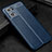 Coque Silicone Gel Motif Cuir Housse Etui S01 pour Oppo Find X5 Lite 5G Bleu