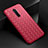 Coque Silicone Gel Motif Cuir Housse Etui S01 pour Oppo Reno Ace Rouge