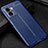 Coque Silicone Gel Motif Cuir Housse Etui S01 pour Realme V23i 5G Bleu