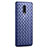 Coque Silicone Gel Motif Cuir Housse Etui S01 pour Realme X Bleu