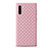 Coque Silicone Gel Motif Cuir Housse Etui S01 pour Samsung Galaxy Note 10 Or Rose