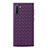 Coque Silicone Gel Motif Cuir Housse Etui S01 pour Samsung Galaxy Note 10 Violet