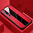 Coque Silicone Gel Motif Cuir Housse Etui S01 pour Xiaomi Mi 10 Pro Rouge