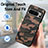 Coque Silicone Gel Motif Cuir Housse Etui S01D pour Google Pixel 8 Pro 5G Petit