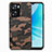 Coque Silicone Gel Motif Cuir Housse Etui S01D pour Oppo A77s Petit