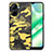 Coque Silicone Gel Motif Cuir Housse Etui S01D pour Realme C33 Jaune