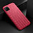 Coque Silicone Gel Motif Cuir Housse Etui S02 pour Huawei Nova 6 SE Rouge