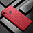 Coque Silicone Gel Motif Cuir Housse Etui S02 pour Huawei P Smart+ Plus Rouge