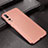 Coque Silicone Gel Motif Cuir Housse Etui S02 pour Huawei P20 Pro Or Rose