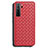 Coque Silicone Gel Motif Cuir Housse Etui S02 pour Huawei P40 Lite 5G Rouge